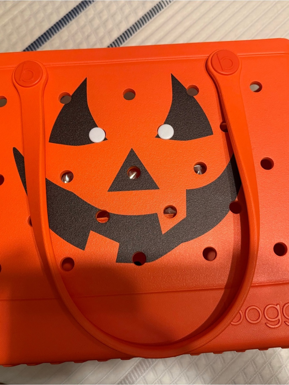 NWT Baby Bogg Bag BOGG O’ Lantern ~ MED SIZE Halloween Pumpkin Orange Tote